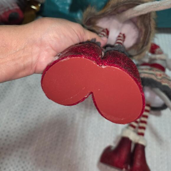 CHRISTMAS MOUSE SET OF 2 TALL STANDING STUFFED CHRISTMAS DECOR - Picture 6 of 6